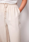 Y.A.S Nara Wide Leg Trousers, Beige