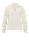 Yaya V Neck Pullover Sweater, Ivory