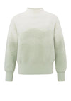 YAYA High Neck Gradient Print Sweater, Mineral Grey
