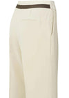 Yaya Elastic Waist Wide Leg Trousers, Summer Sand