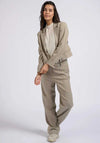YAYA Long Sleeve Short Blazer, Beige