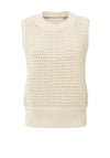 Yaya Knitted Jumper Vest, Summer Sand