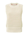 Yaya Knitted Jumper Vest, Summer Sand