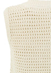 Yaya Knitted Jumper Vest, Summer Sand