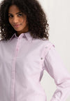 Yaya Pinstripe Detachable Sleeve Blouse, Lady Pink