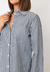 Yerse Stripped Long Sleeve Shirt, Blue