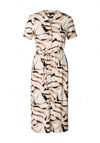 Yest Gennifer Animal Print Buttoned Dress, Beige Multi