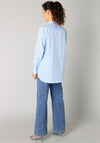 Yest Rae Striped Oversized Shirt, Blue and White