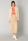 Yest Rille Pocket Front Zipped Jacket, Beige