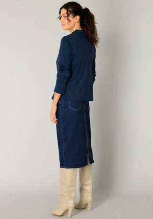 Yest Riv Single Breasted Blazer, Navy