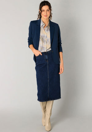 Yest Riv Single Breasted Blazer, Navy