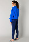 Yest Riva Buttoned Bomber Jacket, Blue