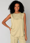 Yest Sadhika Button Detail Top, Green