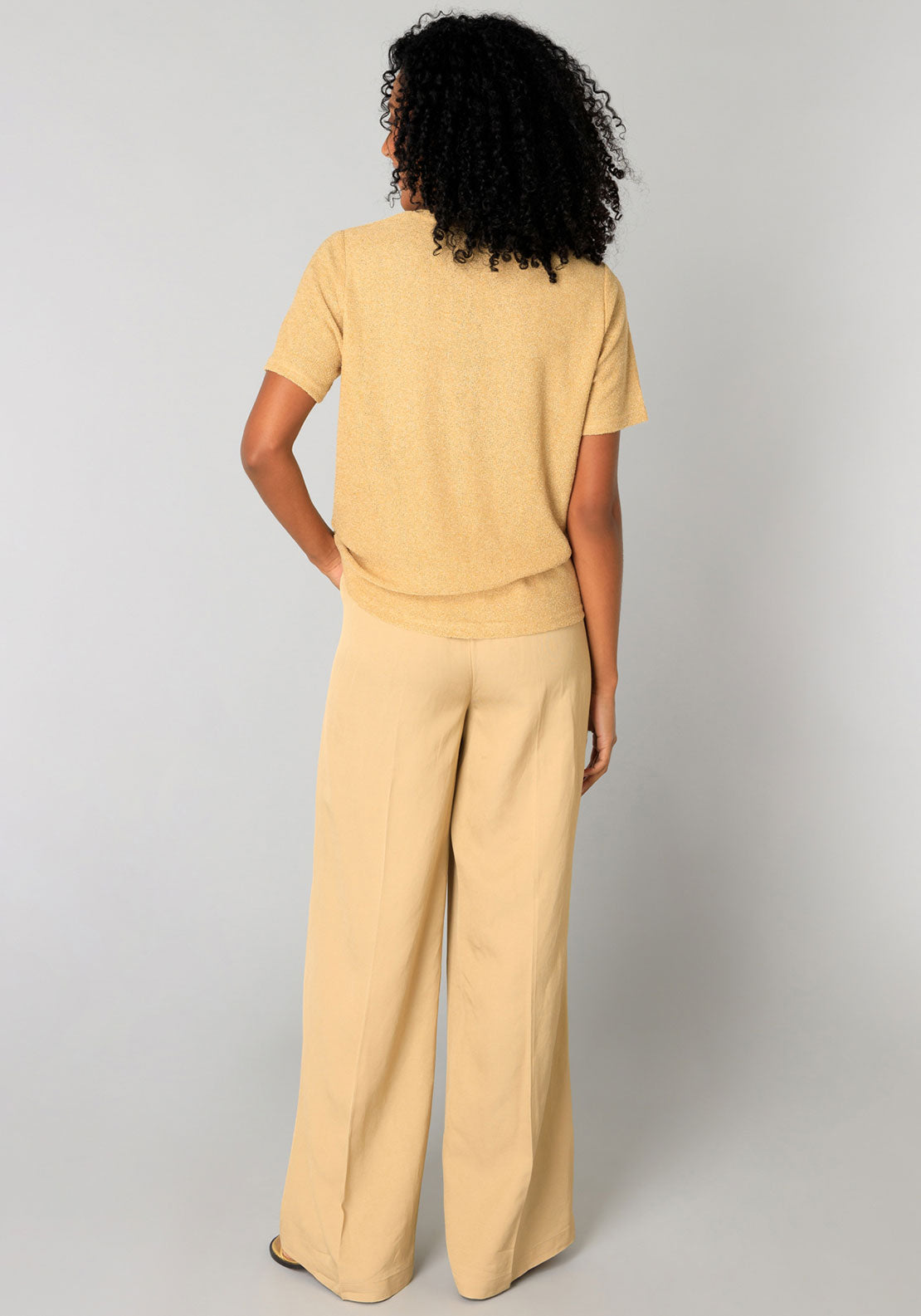 Yest Sam Knot Front Sweater, Yellow