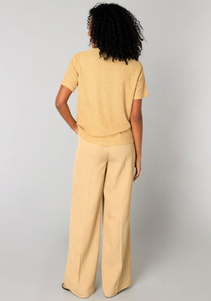 Yest Sam Knot Front Sweater, Yellow