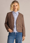 Yest Sarra Boucle Jacket, Brown