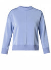 Yest Nele Essential Ribbed Cuff Jumper, Blue