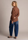 Yest Samira Polka Dot Blouse, Brown