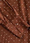 Yest Samira Polka Dot Blouse, Brown