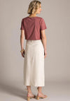 Yest Klea Aline Midi Skirt, Cream