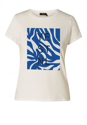 Yest Gianina Graphic Print T-Shirt, White