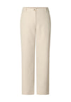 Yest Kristina Wide Leg Trousers, Cream