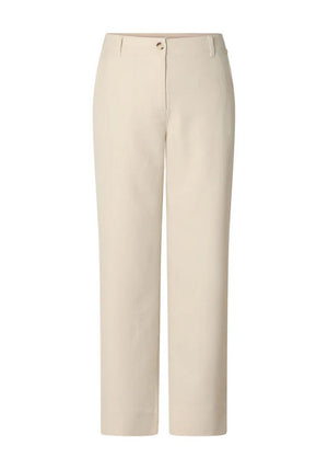 Yest Kristina Wide Leg Trousers, Cream