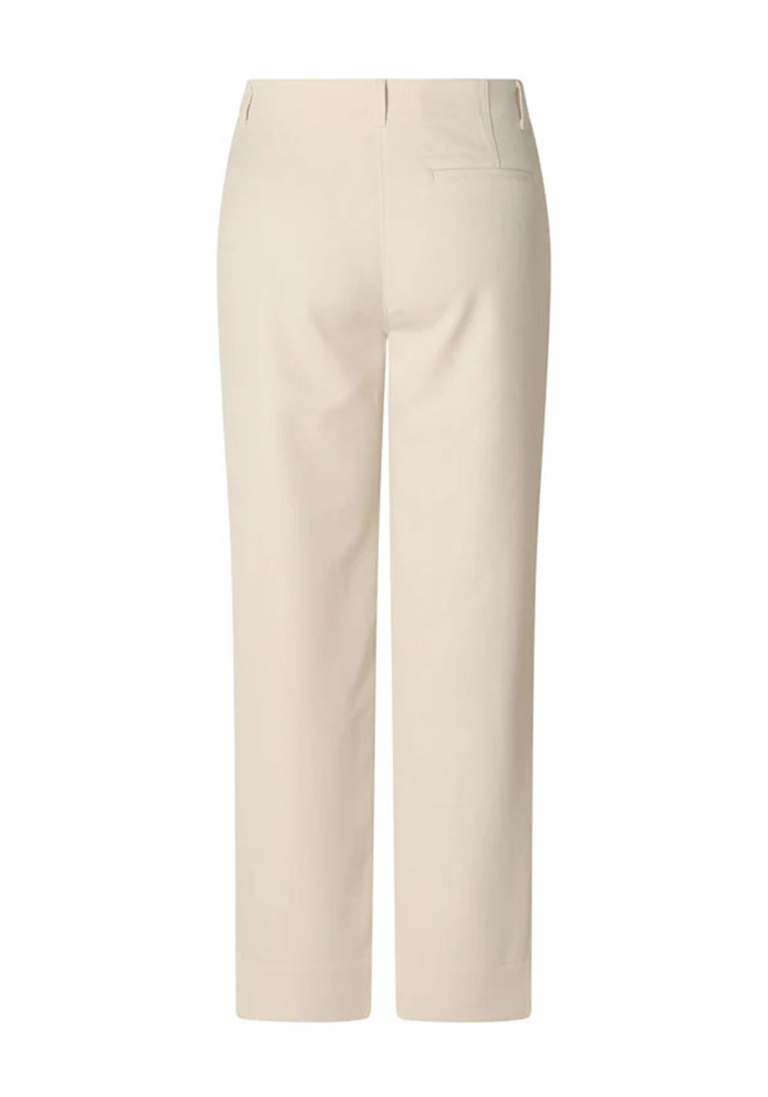 Yest Kristina Wide Leg Trousers, Cream