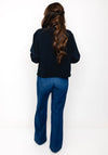 Yest Leva Button Up High Neck Jacket, Navy