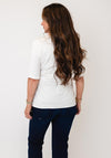 Yest V-Neck Basic T-Shirt, White