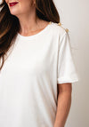 Yest Iliada Basic with Detail T-Shirt, White