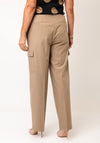 Yest Pocket Detail Tailored Trousers, Beige