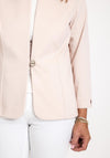 Leon Collection Single Button Short Jacket, Beige