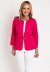 Leon Collection Single Button Short Jacket, Pink