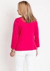 Leon Collection Single Button Short Jacket, Pink