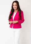 Yew Short Cropped Sleeves Jacket, Pink
