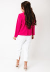 Yew Short Cropped Sleeves Jacket, Pink