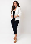 Yew Short Cropped Sleeves Jacket, Ecru