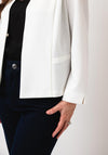 Yew Short Cropped Sleeves Jacket, Ecru