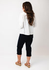 Yew Short Cropped Sleeves Jacket, Ecru