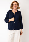 YEW U-Neck Cardigan, Navy