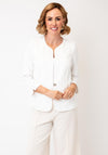 YEW U-Neck Cardigan, White