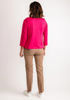 Yew Single Buttoned Short Jacket, Cerise