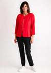 Yew Single Buttoned Short Jacket, Red