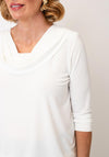 YEW Cowl Neck Long Sleeve Top, White