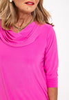 Leon Collection Cowl Neck Top, Pink