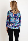 Leon Collection Floral Cowl Neck Top, Multi