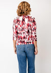 YEW Abstract Print Cowl Neck Top, Multi