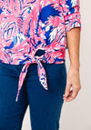 YEW Abstract Botanical Print Top, Pink Multi