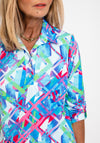 Leon Collection Abstract Print Top, Multi
